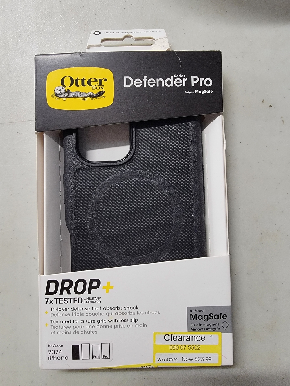 OtterBox Defender Pro MagSafe Case for Iphone 16 Pro - Black